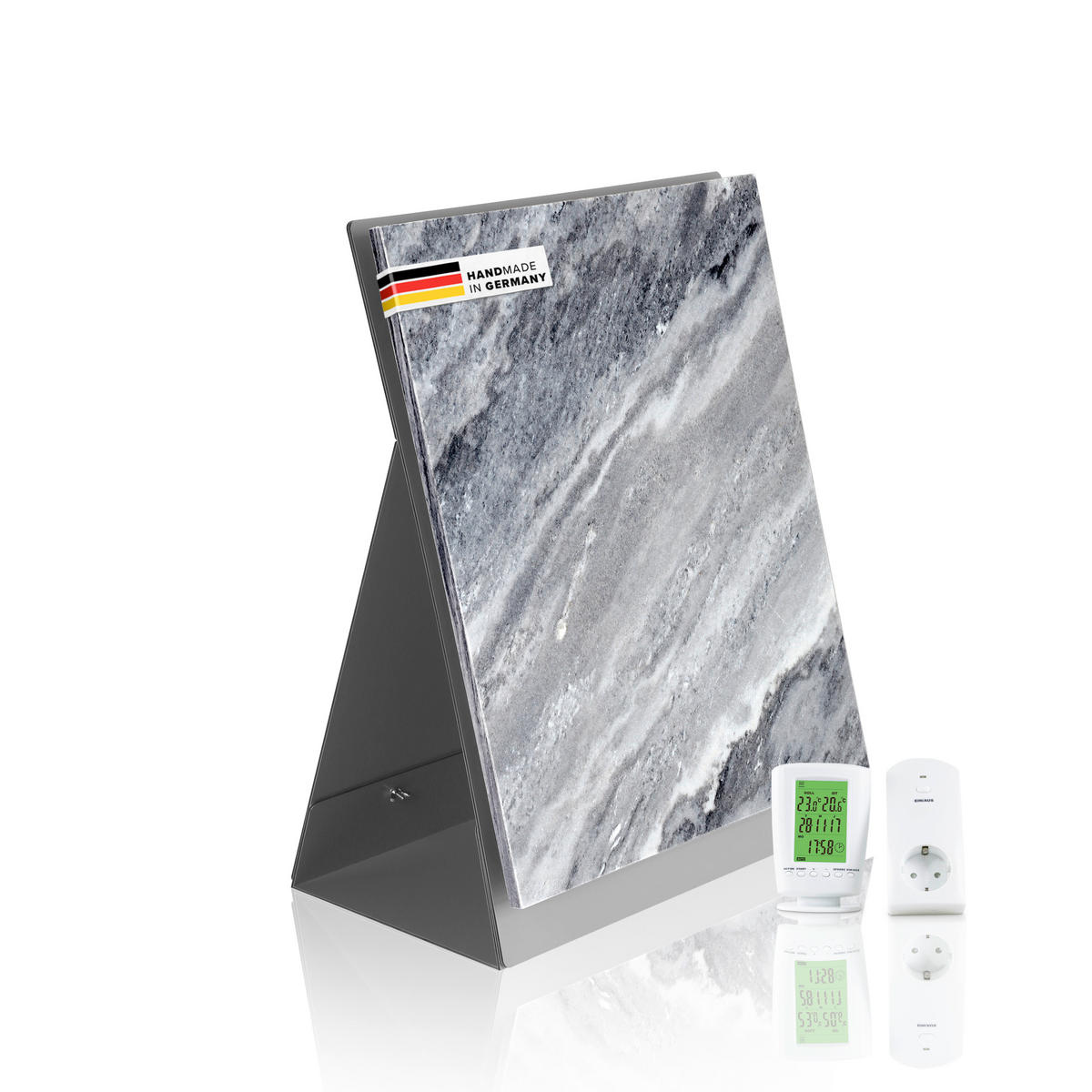 INFRAROT-HEIZPANEEL 500 W W  - Hellgrau, Basics, Stein (60/50/2cm) - MID.YOU