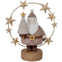 WEIHNACHTSMANN  - Goldfarben/Weiß, LIFESTYLE, Kunststoff/Metall (28,4/30,5/13,5cm) - X-Mas