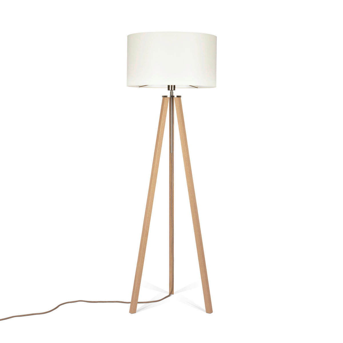 STEHLEUCHTE  50/150/50 cm   - Eiche Bianco/Eichefarben, MODERN, Naturmaterialien/Holz (50/150/50cm)