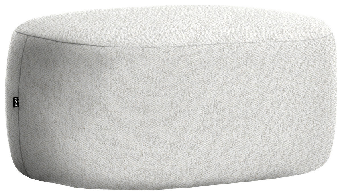 HOCKER in Textil Sandfarben  - Sandfarben/Schwarz, MODERN, Kunststoff/Textil (88/43/66cm) - Hom`in