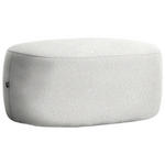 HOCKER in Textil Sandfarben  - Sandfarben/Schwarz, MODERN, Kunststoff/Textil (88/43/66cm) - Hom`in