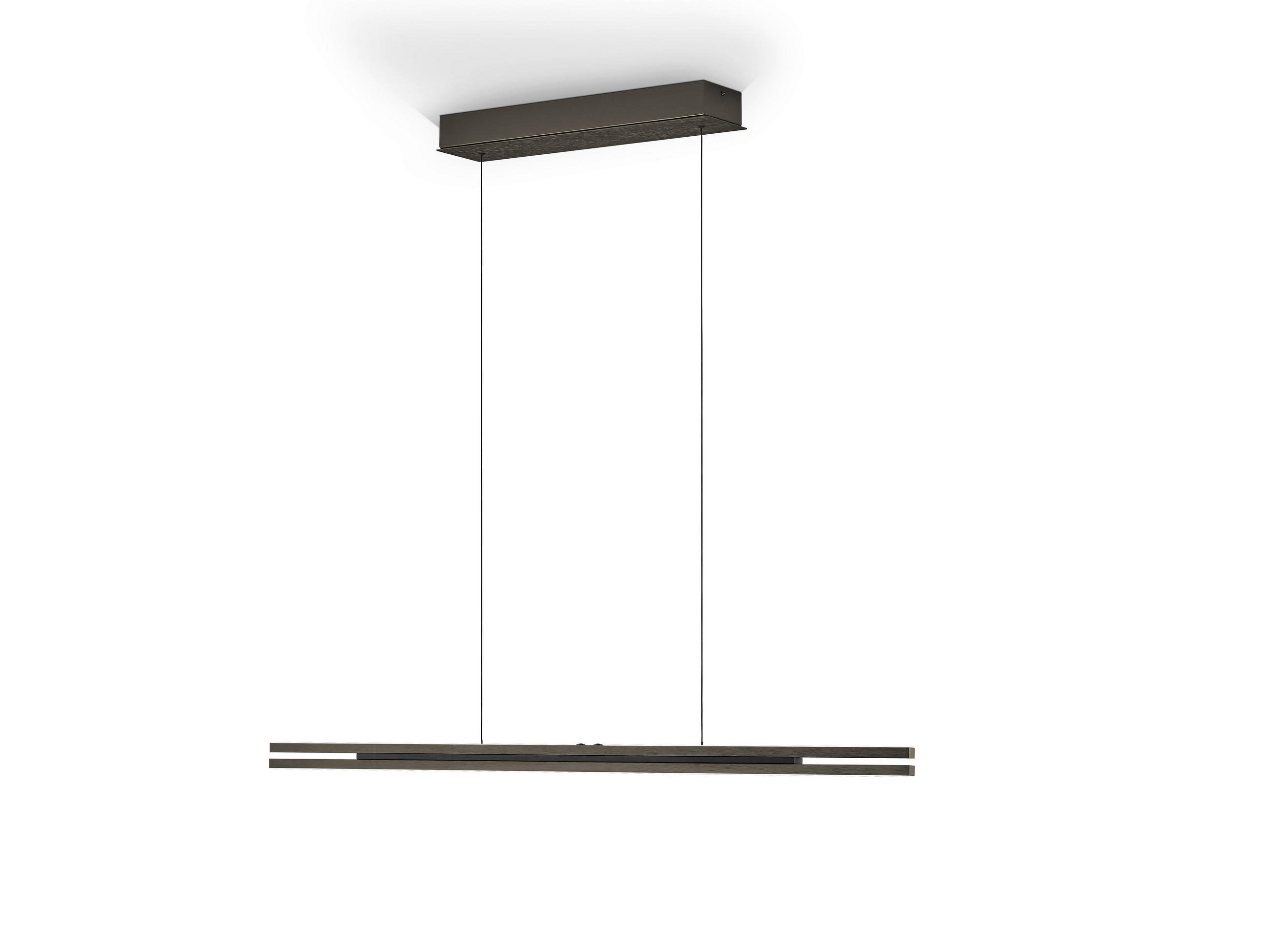 LED-HÄNGELEUCHTE 110/5/150 cm  - Bronzefarben, Design, Metall (110/5/150cm) - elements by BANKAMP