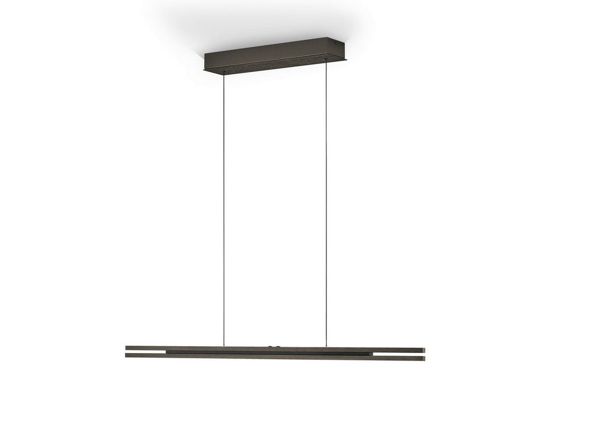 LED-HÄNGELEUCHTE BEN 110/5/150 cm   - Bronzefarben, Design, Metall (110/5/150cm) - elements by BANKAMP