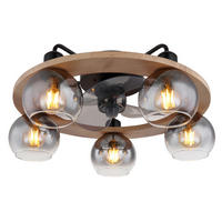 STROPNI VENTILATOR   //// - siva/črna, Design, kovina/umetna masa (55/21,5cm) - Globo