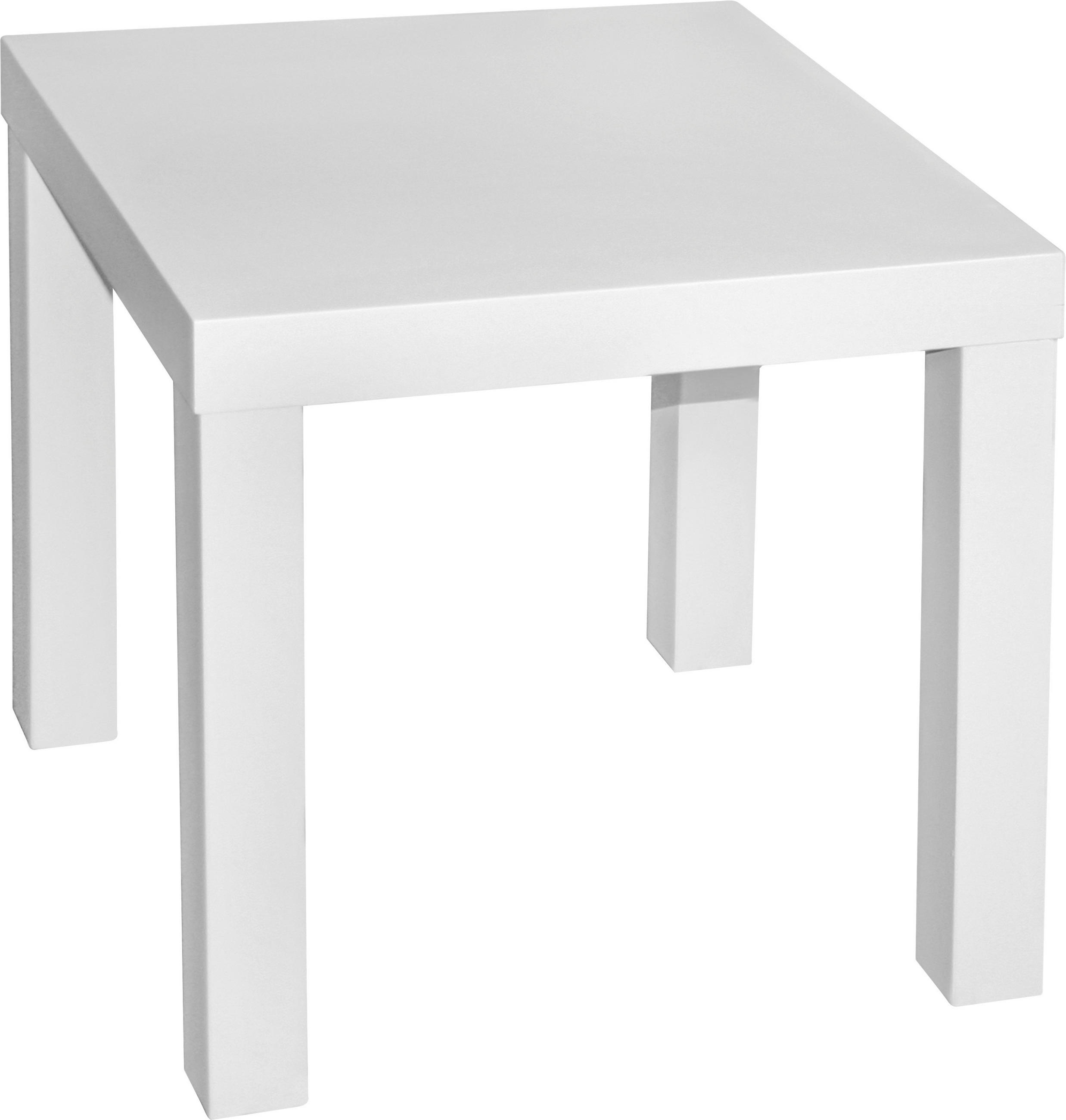 BEISTELLTISCH 39/39/40 cm Weiß quadratisch  - Weiß, MODERN, Holzwerkstoff (39/39/40cm) - Boxxx
