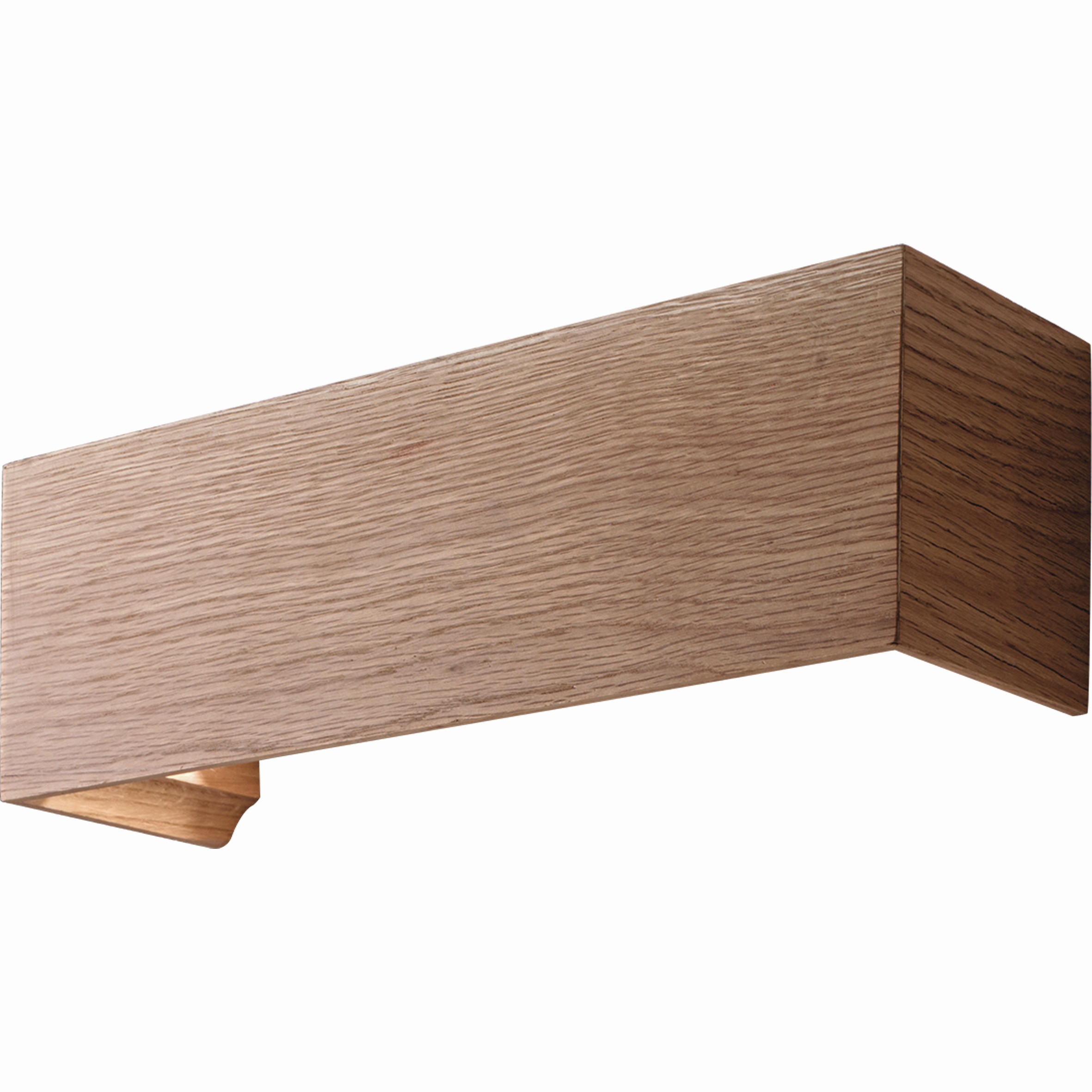 LED-WANDLEUCHTE 38/12/12 cm   - Weiß, Design, Holz/Metall (38/12/12cm) - Fabas Luce