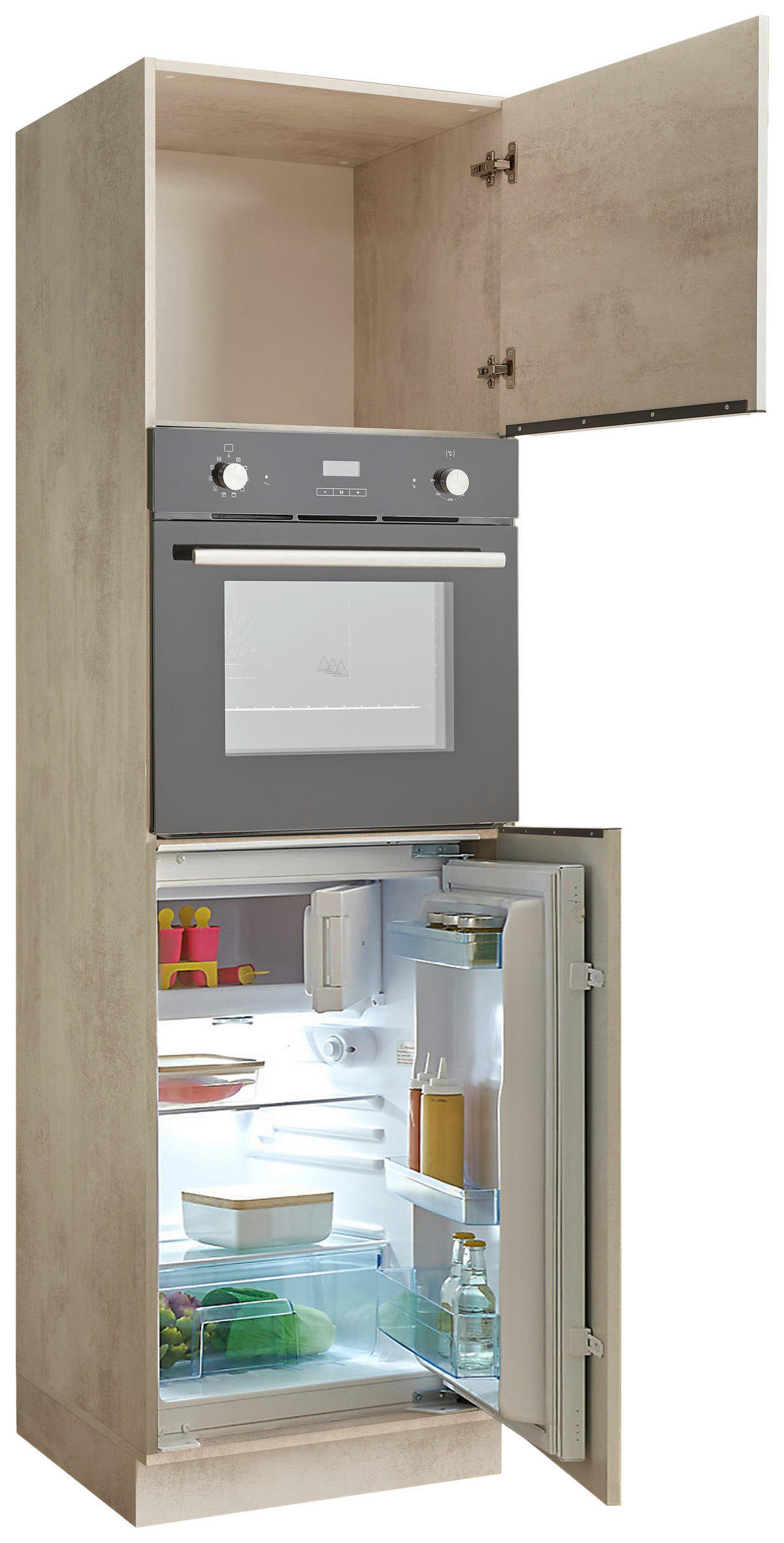 ELEMENT ZA UGRADBENE UREĐAJE    - bijela/crna, Design, drvni materijal/plastika (60/210/58cm) - MID.YOU