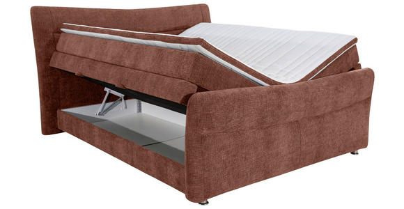 BOXSPRINGBETT 160/200 cm  in Grau  - Chromfarben/Grau, KONVENTIONELL, Textil/Metall (160/200cm) - Esposa