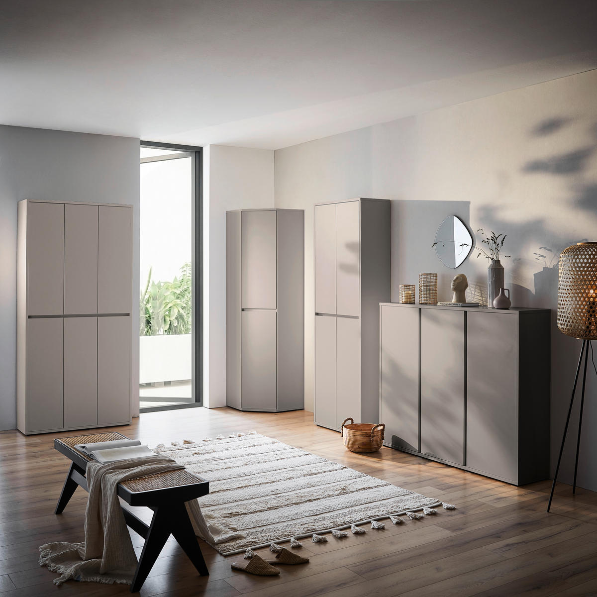 ECKSCHRANK 60/210/60 cm Kaschmir  - Kaschmir, KONVENTIONELL, Holzwerkstoff (60/210/60cm) - Xora