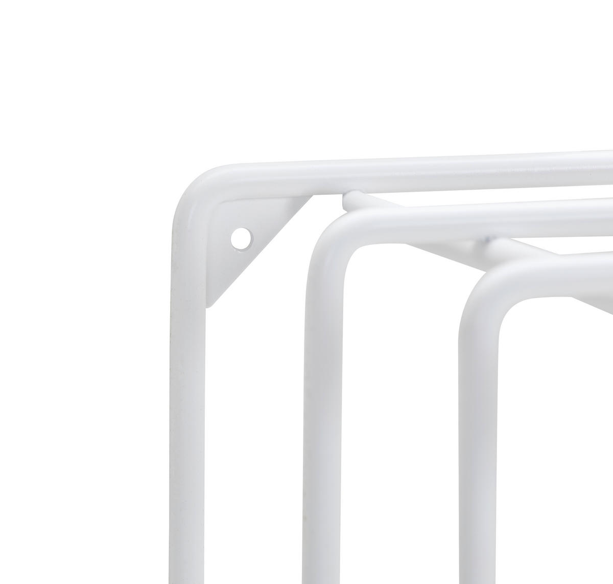 WANDGARDEROBE  in Weiß  - Weiß, Basics, Metall (73/38/26cm) - Livetastic