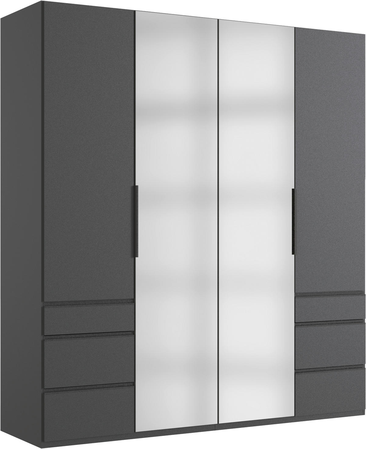 OMARA S KLASIČNIMI VRATI, barve grafita  - barve grafita, Konvencionalno, kovina/leseni material (200/216/58cm) - Hom`in