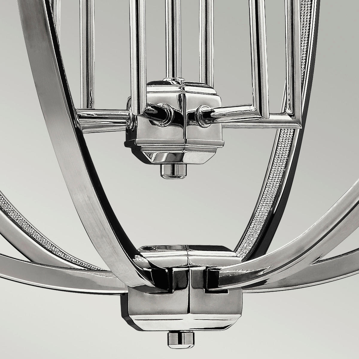 HÄNGLAMPA Elstead Corinne 62.2/86.4 cm  - nickelfärgad, Klassisk, metall (62.2/86.4cm) - Elstead Lighting