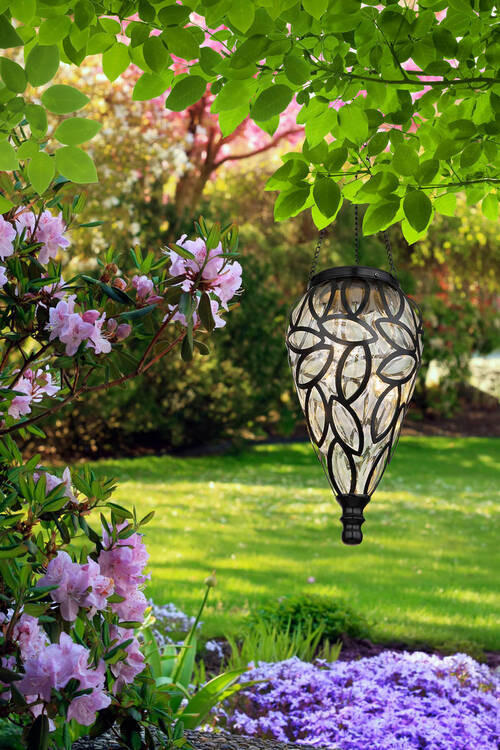 SOLARLEUCHTE 13,5/50 cm   - Klar/Schwarz, Basics, Kunststoff/Metall (13,5/50cm) - Globo