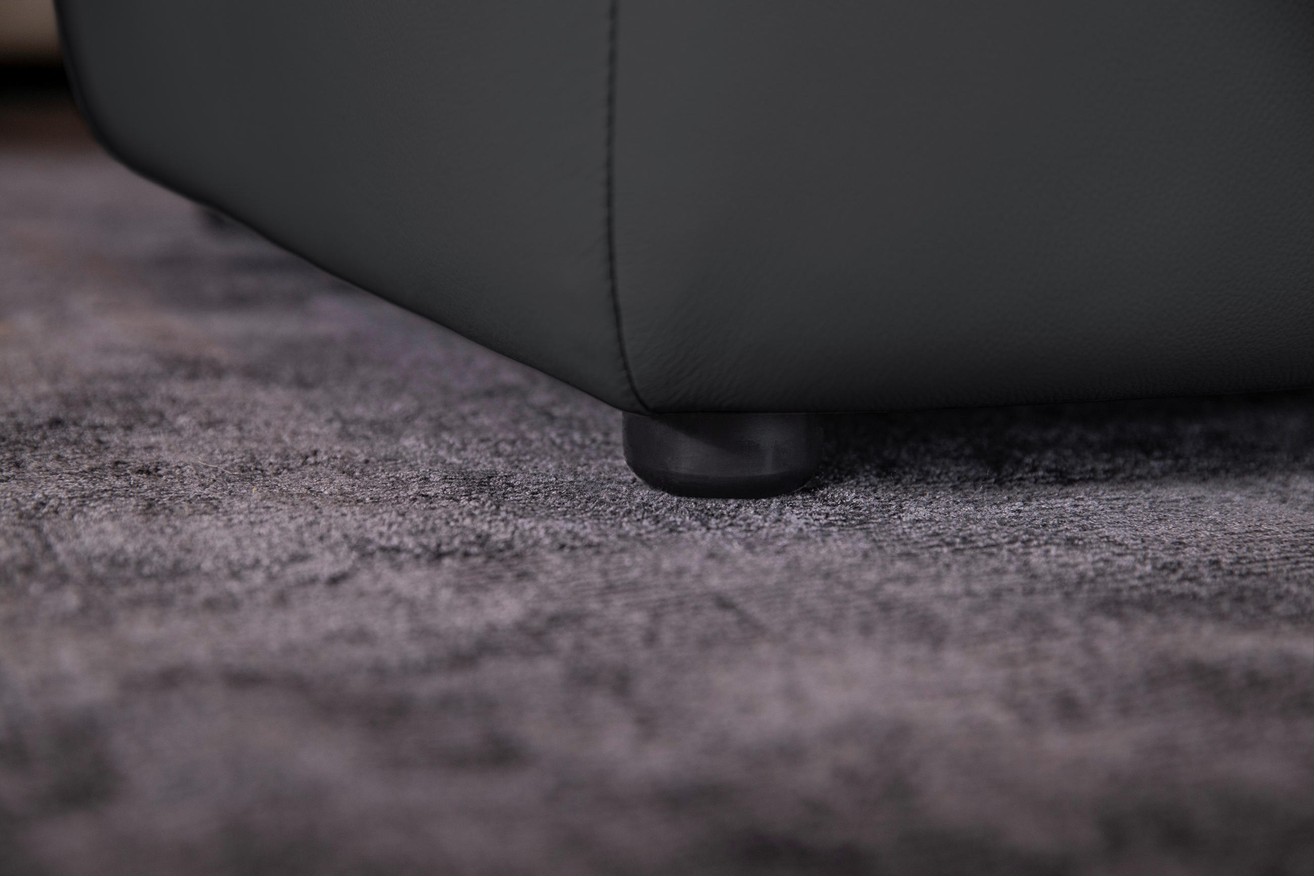 Thumbnail - Chilliano Ecksofa around the block, Graphit, Leder, Echtleder, Longlife-Leder, Uni, Füllung: Schaumstoff, Polyurethan (P...