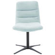 STUHL - Schwarz/Hellblau, Design, Textil/Metall (52/88/66cm) - Dieter Knoll