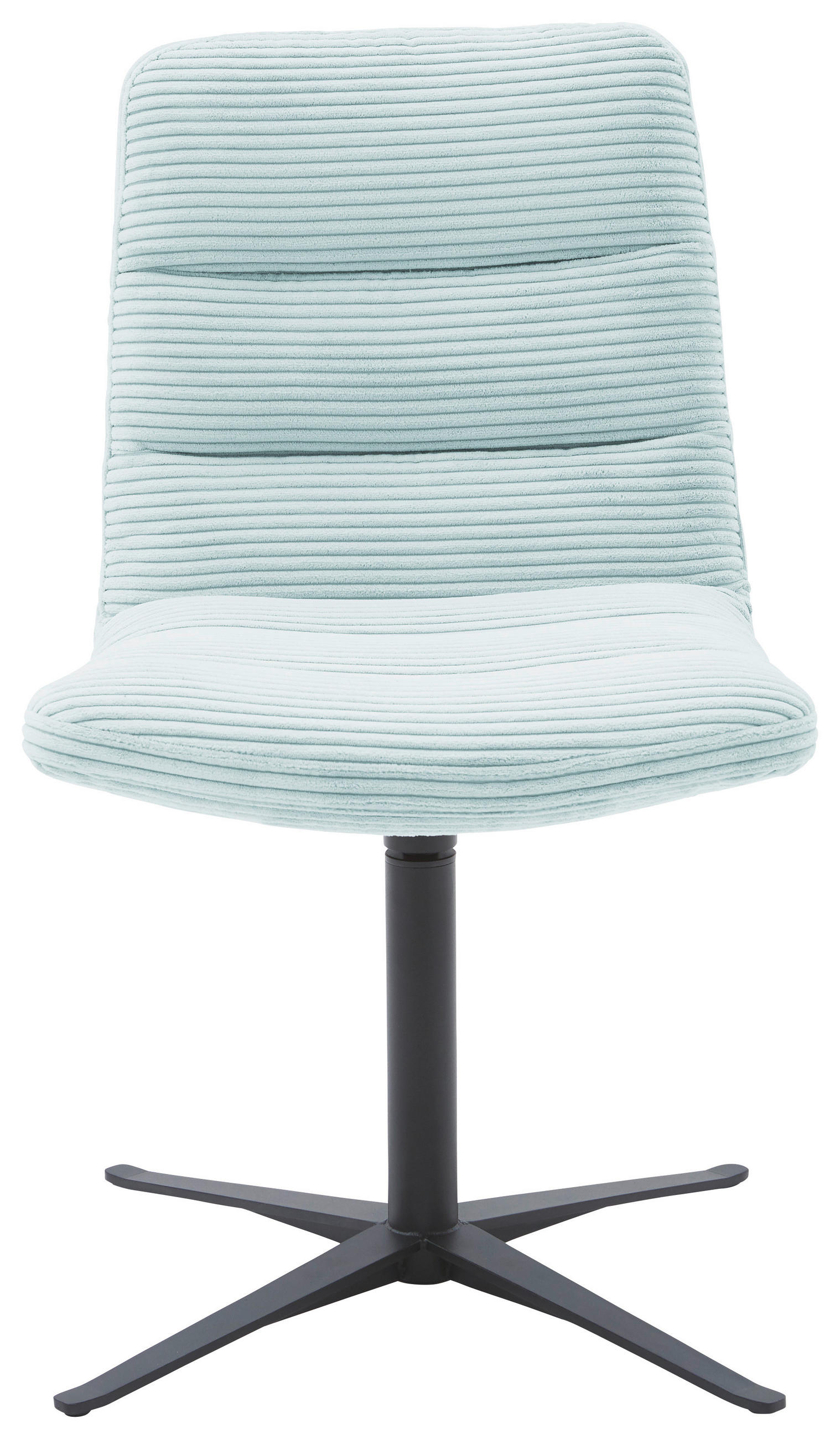 STUHL - Schwarz/Hellblau, Design, Textil/Metall (52/88/66cm) - Dieter Knoll
