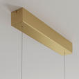 LED-HÄNGELEUCHTE  115/7,5/150 cm    - Messingfarben, Design, Metall (115/7,5/150cm) - Dieter Knoll