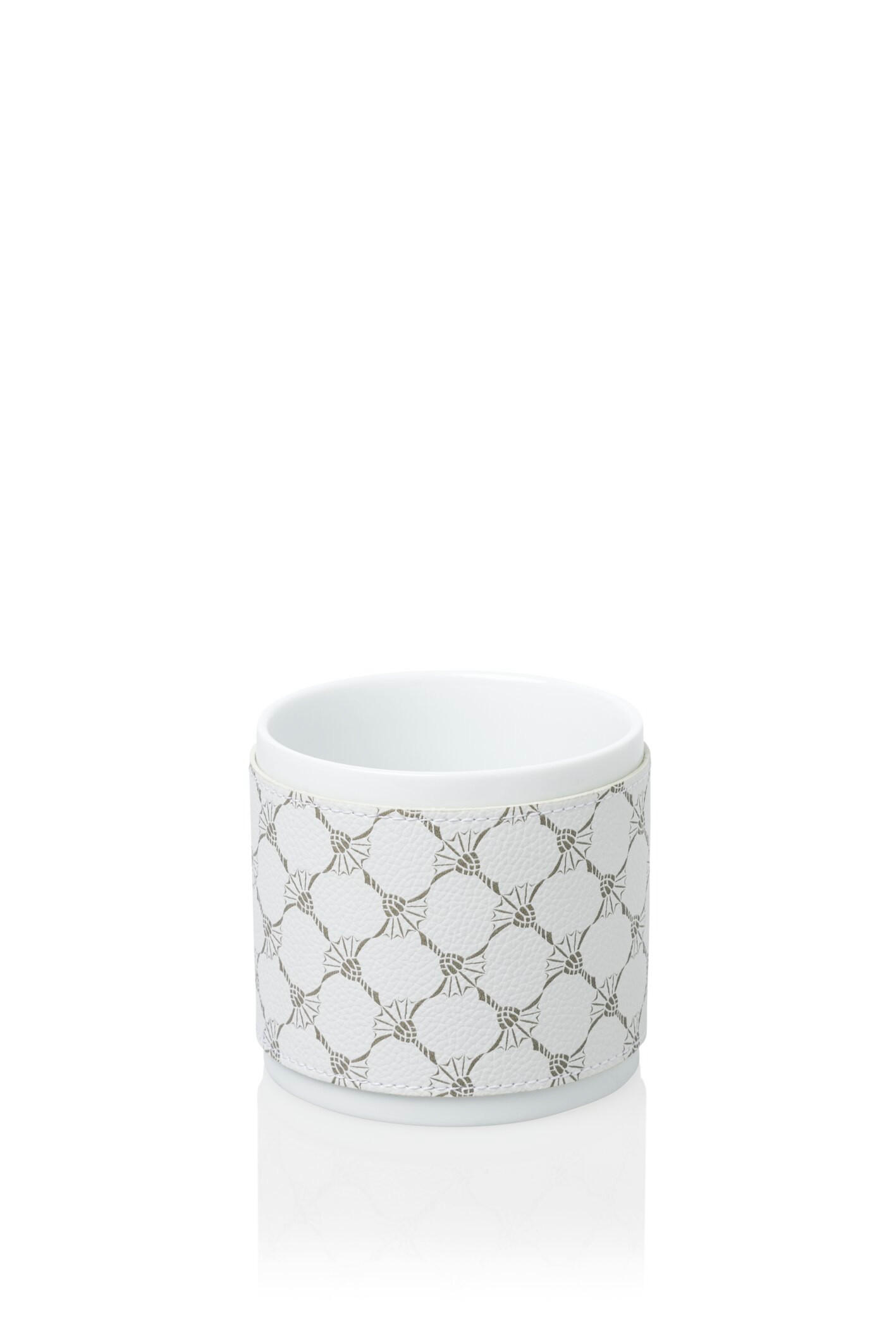 ZAHNPUTZBECHER CORNFLOWERACCESSOIRES - Weiß/Grau, Design, Keramik/Kunststoff (9,5/9/9,5cm) - Joop!