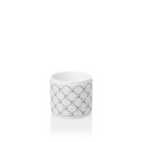 ZAHNPUTZBECHER Kunststoff, Keramik  - Weiss/Grau, Design, Keramik/Kunststoff (9,5/9/9,5cm) - Joop!
