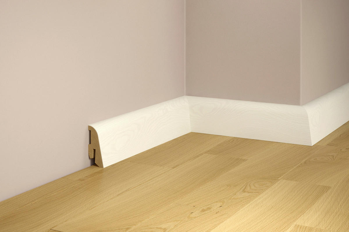 SOCKELLEISTE, Esche Weiss  - Basics, Holz (250/4/1,8cm) - Tilo
