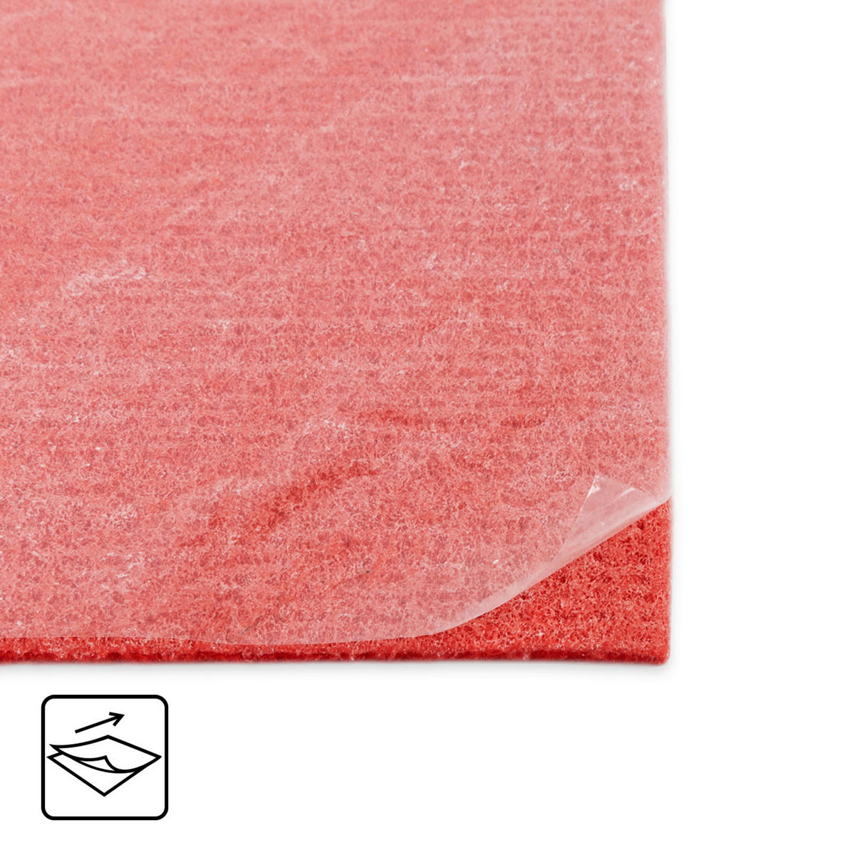 TEPPICHFLIESE - Rot, Basics, Kunststoff/Textil (40/40cm) - Esposa