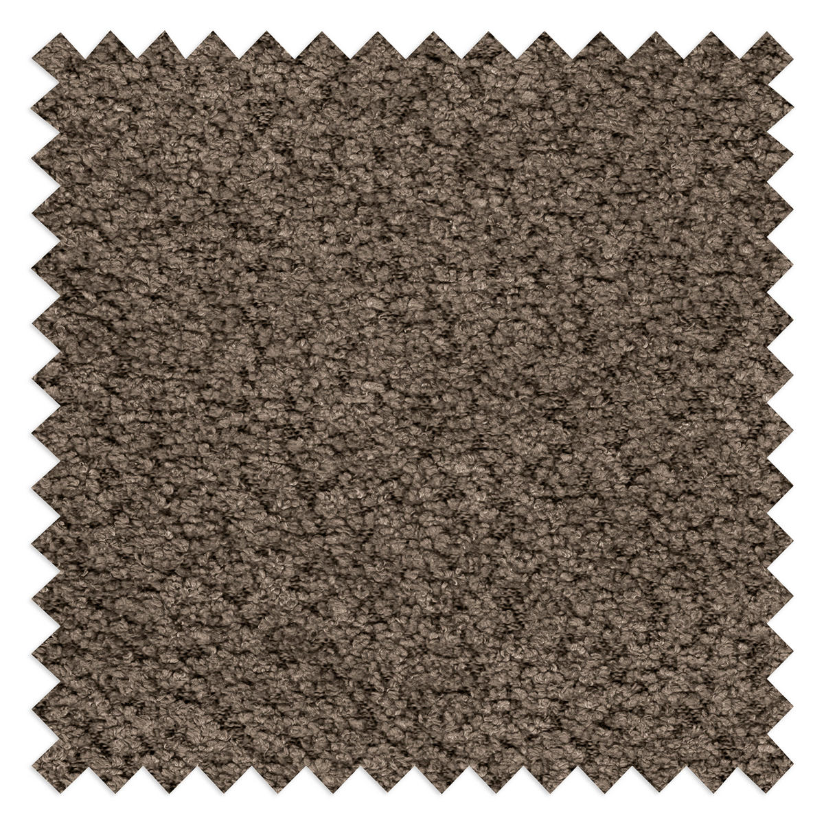 ECKSOFA in Bouclé Braun  - Weiss/Schwarz, Design, Kunststoff/Textil (300/113cm) - Livetastic