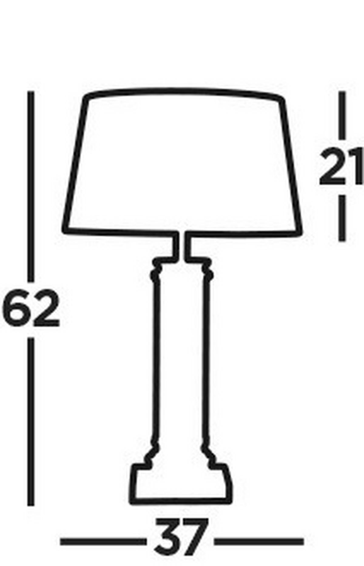 NAMIZNA SVETILKA  Pedestal      37/62 cm       - bela/barve medenine, Konvencionalno, kovina/steklo (37/62cm)