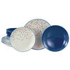SERVIS Joy Blau-bunt 12 delar  - blå/cremefärgad, Basics, keramik - Creatable