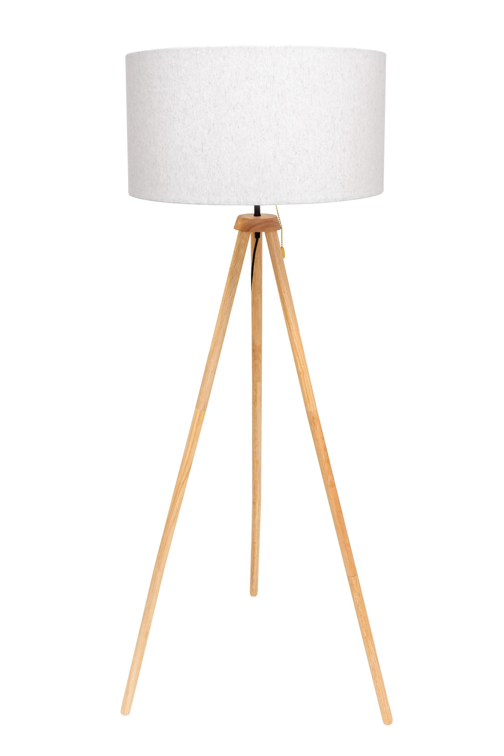 STEHLEUCHTE 45/150 cm    - Eichefarben/Naturfarben, Basics, Holz/Textil (45/150cm) - Novel