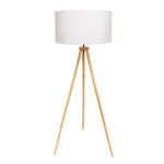 STEHLEUCHTE 45/150 cm    - Eichefarben/Naturfarben, Basics, Holz/Textil (45/150cm) - Novel