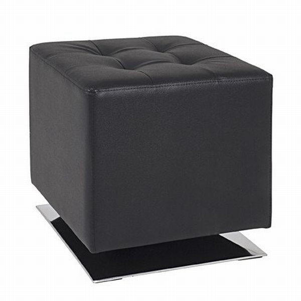 TABURE metal, plastika, tekstil  crna, boje kroma        - boje kroma/crna, Lifestyle, metal/tekstil (40/42/40cm) - Boxxx