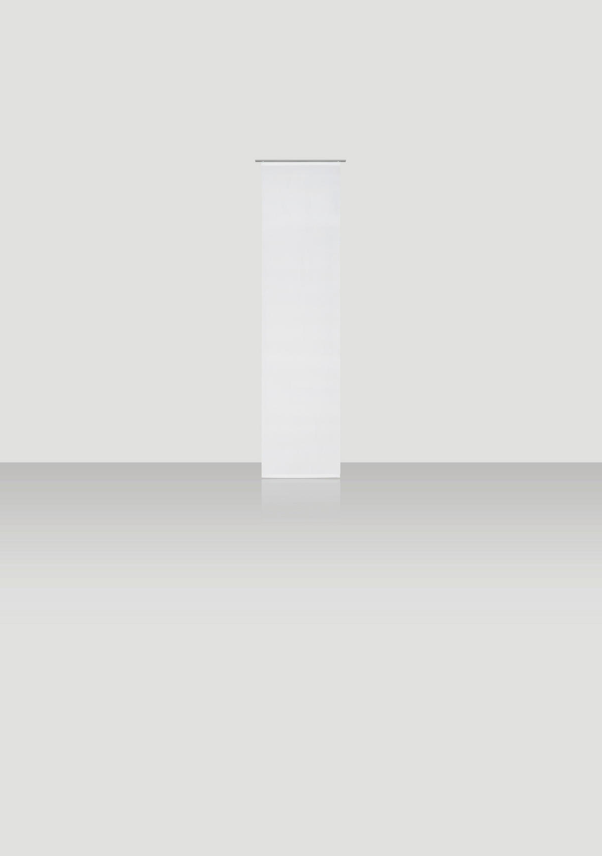 PANELNA ZAVESA    60/255 cm  - bela, Konvencionalno, tekstil (60/255cm) - Novel