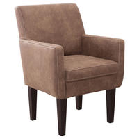 SESSEL in Mikrofaser Braun  - Beige/Schwarz, Konventionell, Holz/Textil (66/97/71cm) - Sit & More