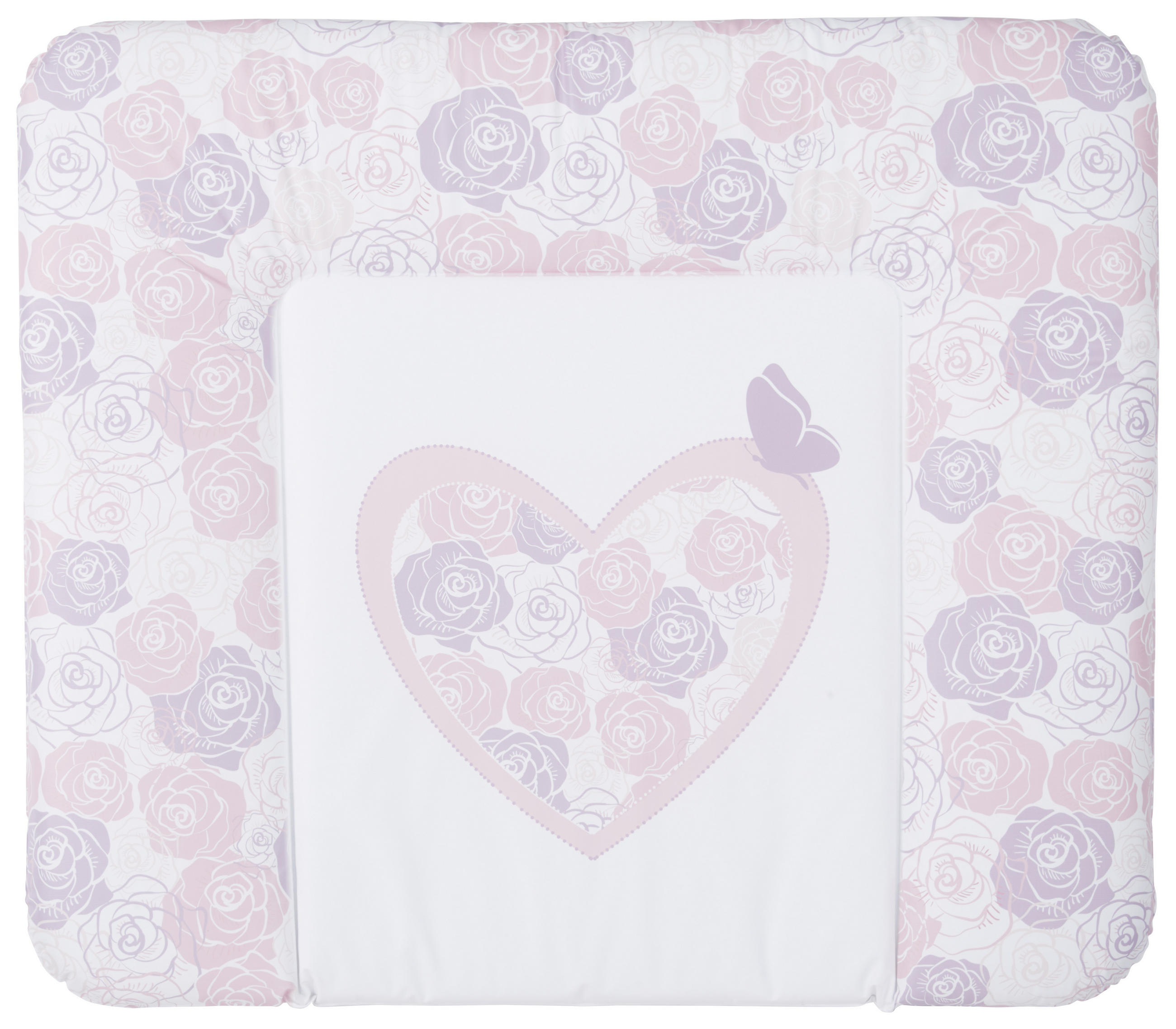PREVIJALNA PODLOGA      85/72 cm     - roza/bela, Basics, umetna masa (85/72cm) - Patinio