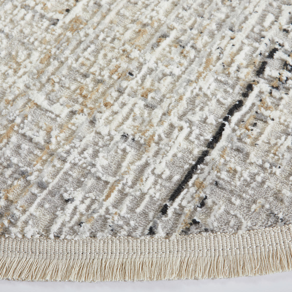 WEBTEPPICH 200 cm Creme, Hellgrau  - Creme/Hellgrau, Basics, Textil (200cm) - Novel