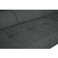 ECKSOFA in Chenille Grau  280/205 cm  - Schwarz/Grau, Design, Textil/Metall (280/205cm) - Xora