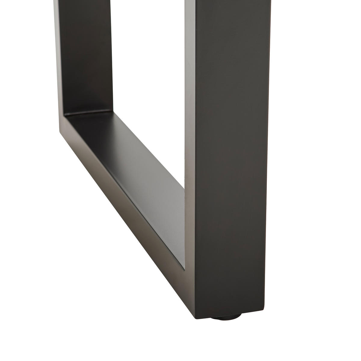 ESSTISCH Eiche vollmassiv rechteckig Schwarz, Eichefarben  - Eichefarben/Schwarz, Design, Holz/Metall (180/90/76cm) - home24