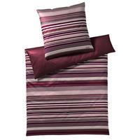 WENDEBETTWÄSCHE 135/200 cm Makosatin  - Altrosa/Dunkelrot, KONVENTIONELL, Textil (135/200cm) - Joop!