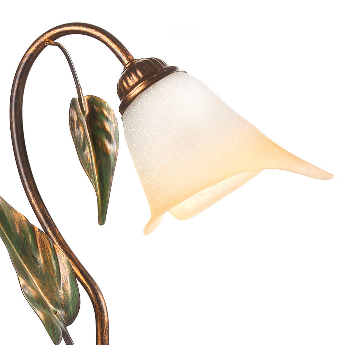 TISCHLEUCHTE 29/30/20 cm   - Bronzefarben/Olivgrün, Natur, Glas/Metall (29/30/20cm)