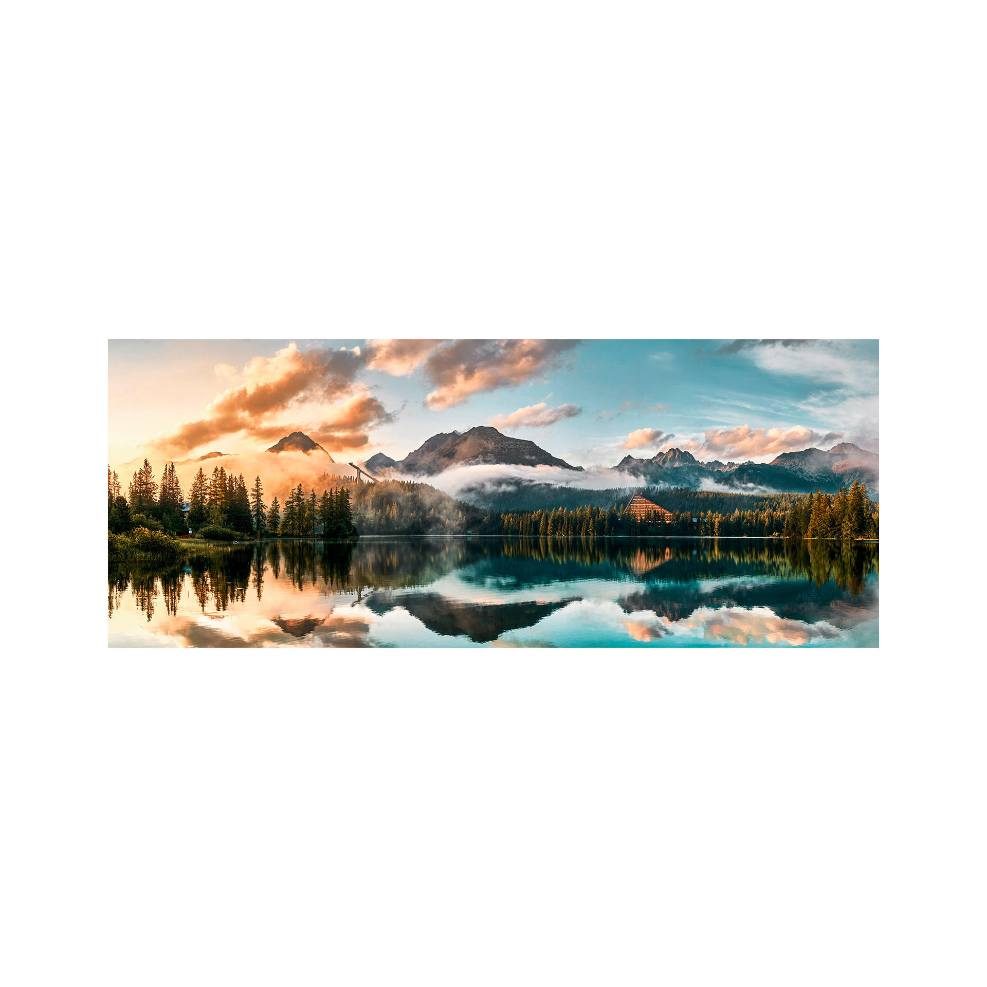 GLASBILD 125/50 cm  - Multicolor, Natur, Glas/Papier (125/50cm) - Monee
