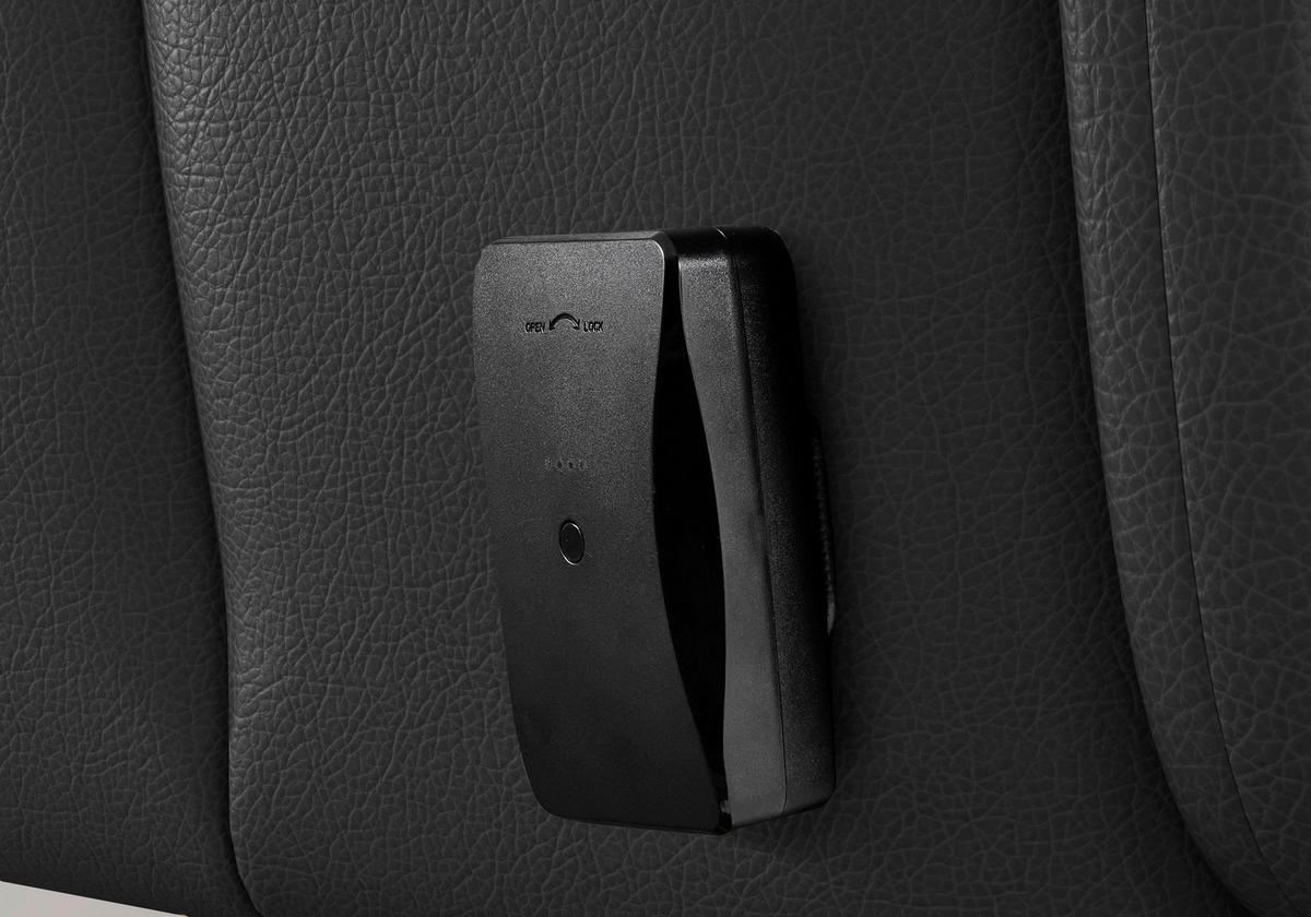 RELAXSESSEL TV VARIO COMFORT E L3 Echtleder Kopfteilverstellung, Rücken echt    - Silberfarben/Schwarz, Basics, Leder/Metall (70/128/85cm) - Sit & More