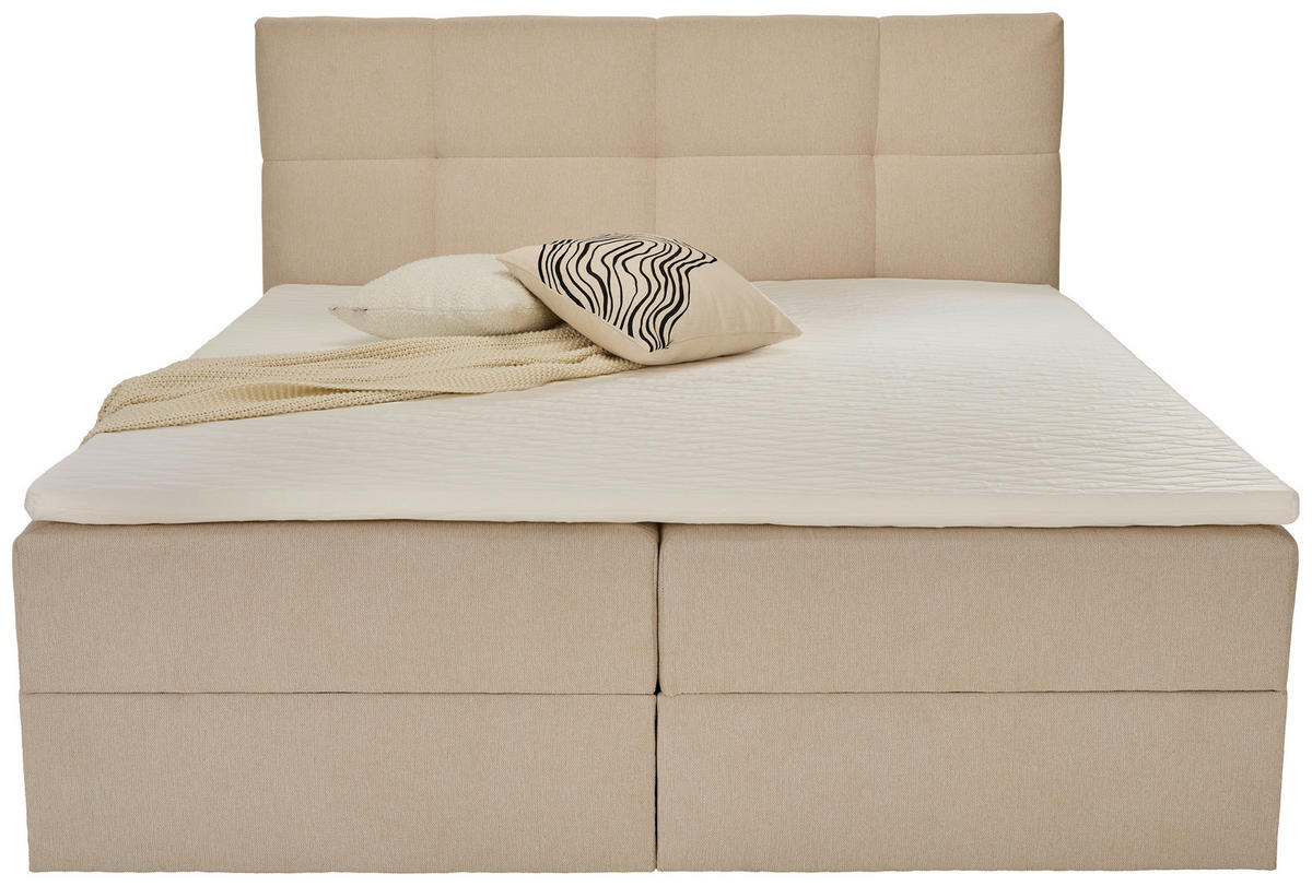 BOXBETT 140/200 cm  in Creme  - Creme, KONVENTIONELL, Textil (140/200cm) - Boxxx