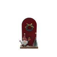WEIHNACHTSFIGUR - Ecru/Rot, LIFESTYLE, Holzwerkstoff/Kunststoff (11/18,5/4cm) - X-Mas
