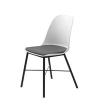 STOL  - vit/svart, Design, metall/textil (47/83/54cm) - Best Price