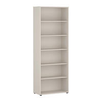 REGAL Sandfarben  - Sandfarben/Schwarz, Design, Holzwerkstoff/Kunststoff (73,7/197,5/34,8cm)