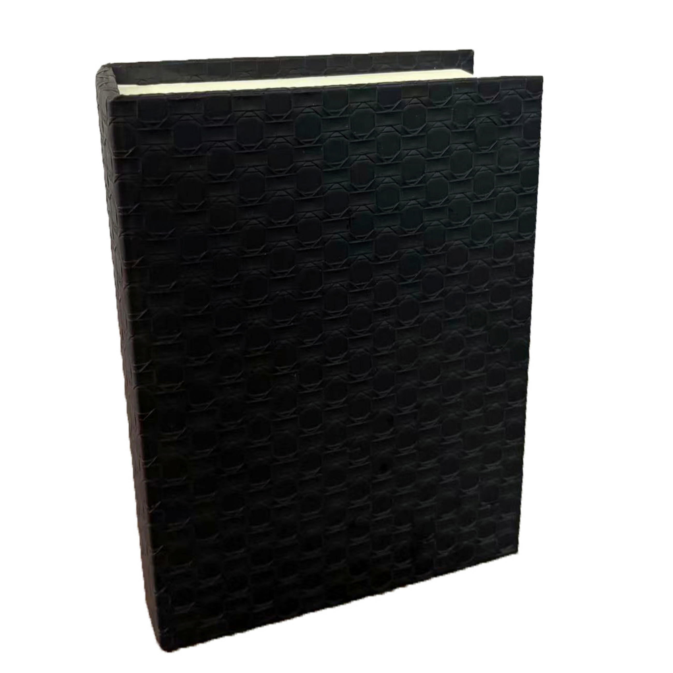 Ambia Home BOX VE TVARU KNIHY, kůže, kompozitní dřevo