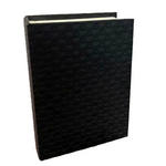 BÜCHERBOX    30/24/8 cm  - Schwarz, Design, Leder/Holzwerkstoff (30/24/8cm) - Ambia Home