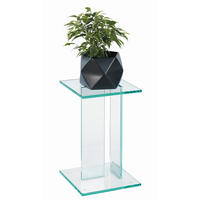 BLOMSTERSTÄLLNING i glas 25/25/41 cm    - klar, Design, glas (25/25/41cm)