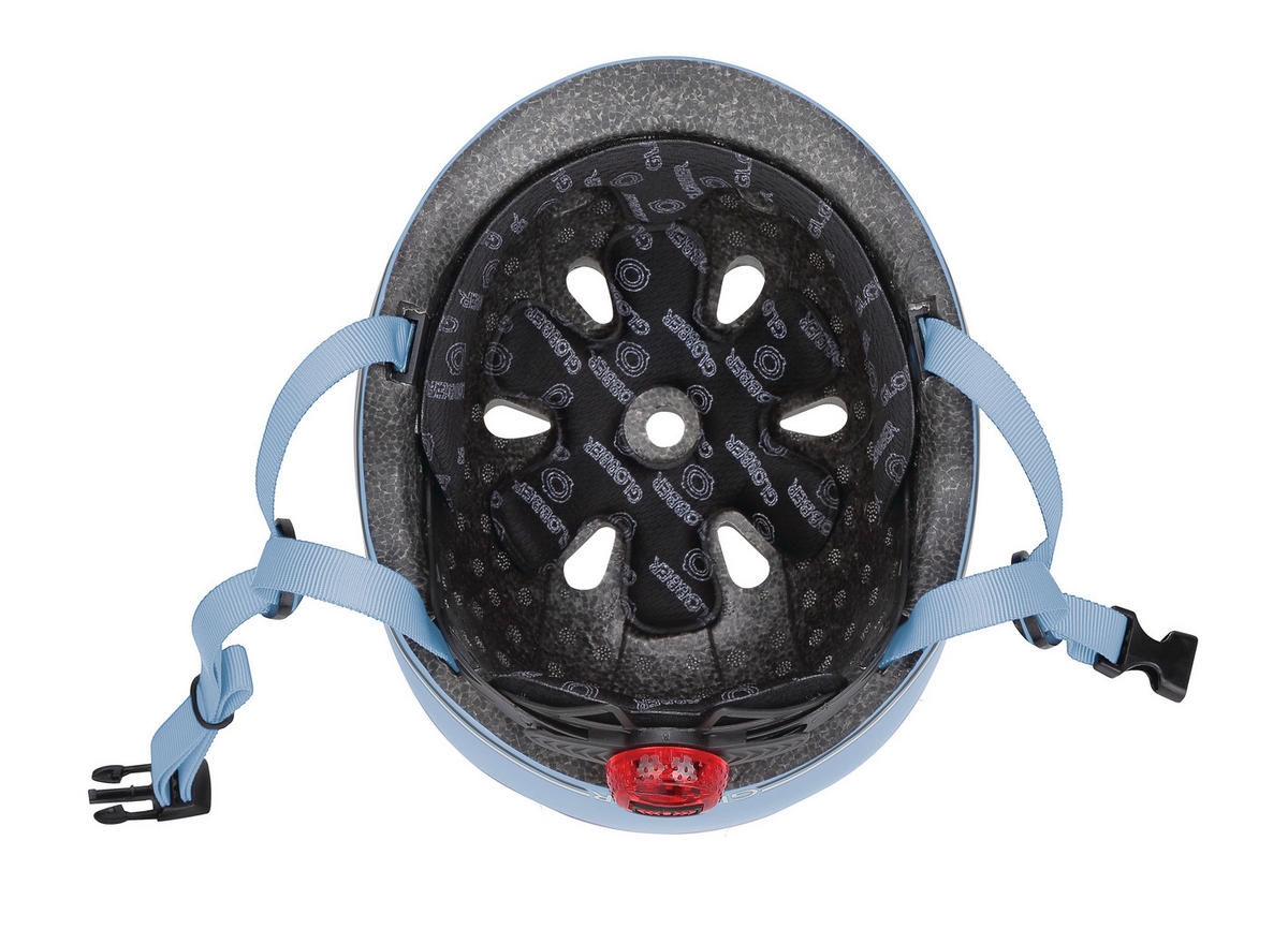 KINDERHELM HELM GO-UP LIGHTS  - Pastellblau, Basics, Kunststoff (24/21/14,5cm) - GLOBBER