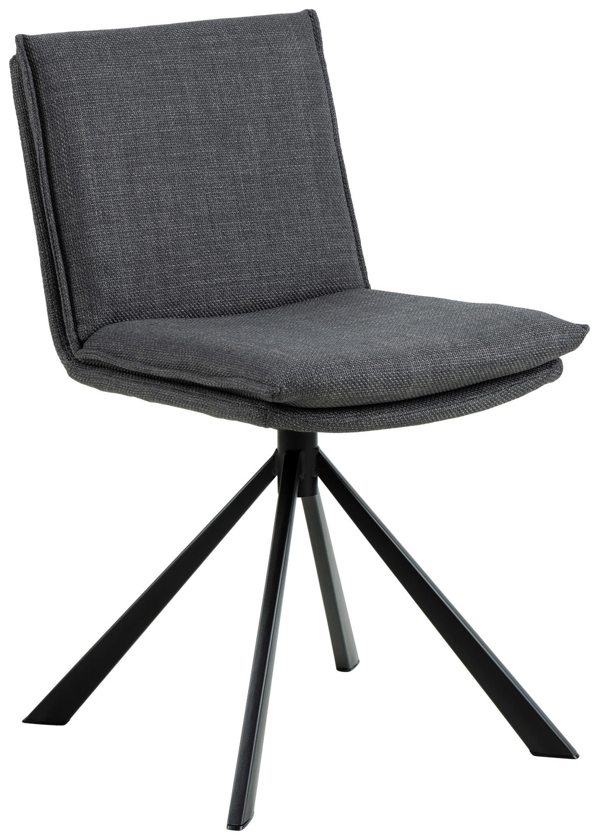 STOLICA  tamno siva  tekstil      - tamno siva/crna, Design, tekstil/metal (47/85/59cm) - MID.YOU